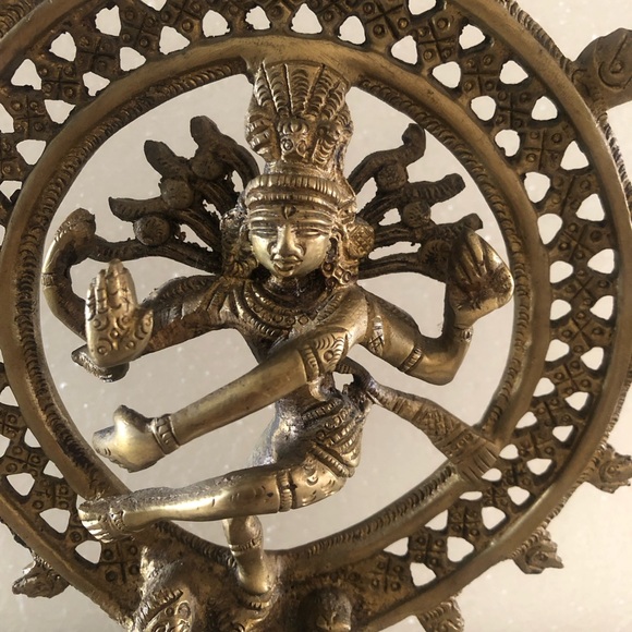 Dancing Shiva brass figure 8” with outstanding detail, VTG India 🇮🇳 - Picture 4 of 10